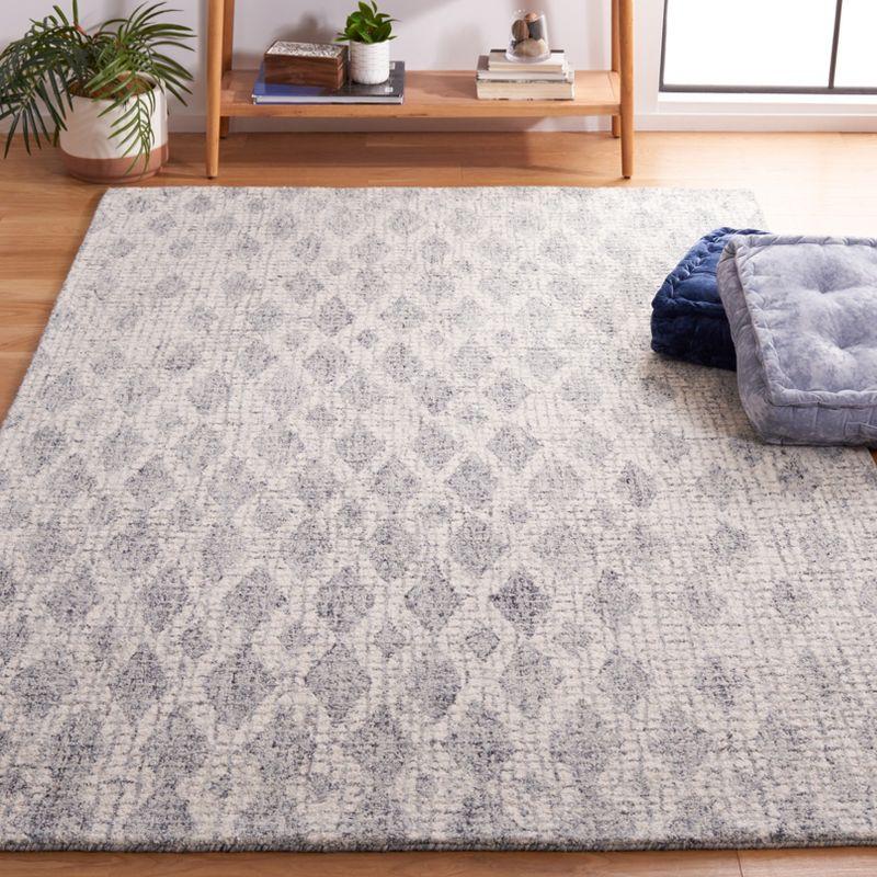Abstract ABT206 Hand Tufted Area Rug - Grey/Ivory - 3'x5' - Safavieh.