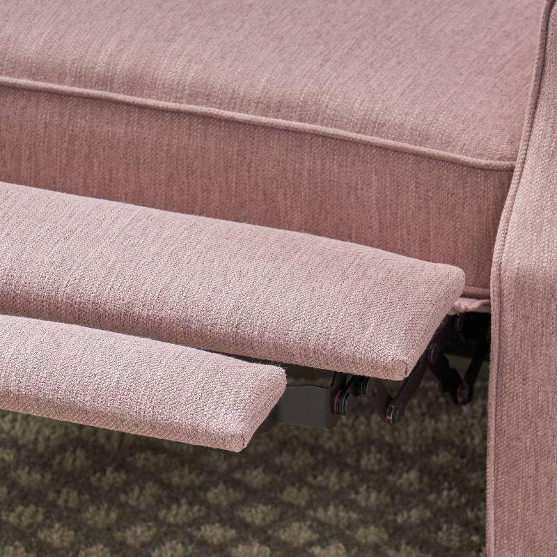 Appaloosa Oversized Wingback Press-Back Recliner Pink - Christopher Knight Home: Chic Tufted, Nailhead Trim, Polyester Upholstery