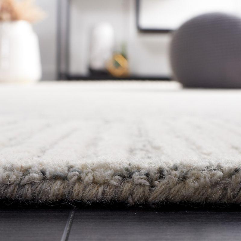 Abstract ABT478 Hand Tufted Area Rug - Gray/Ivory - 6'x6' - Safavieh.
