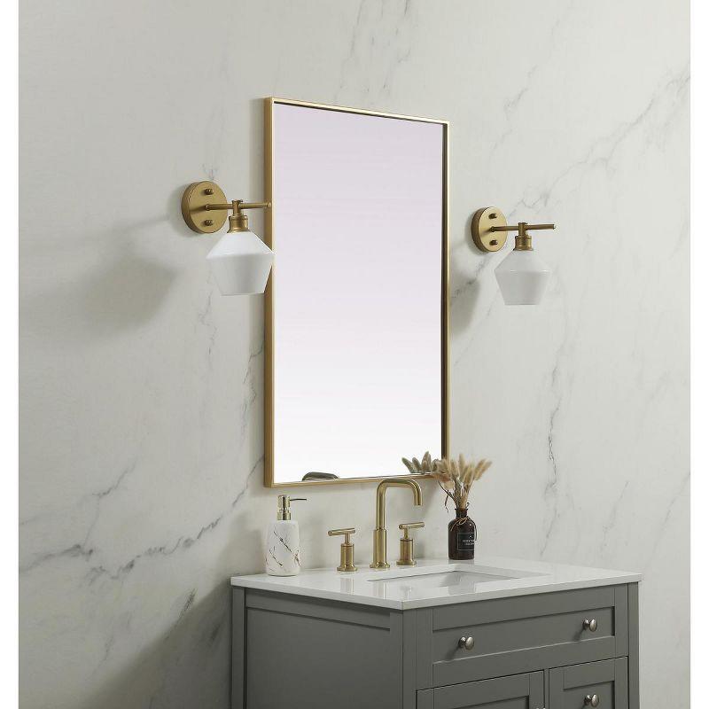 Sabine Metal Rectangle Wall Mirror