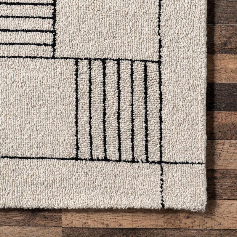 Nuloom Danika Abstract Checkered Wool Indoor Area Rug