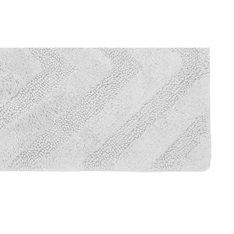 Better Trends Hugo 100% Cotton Tufted Non-Slip Backing Bath Rug 24" x 40" Rectangle - White