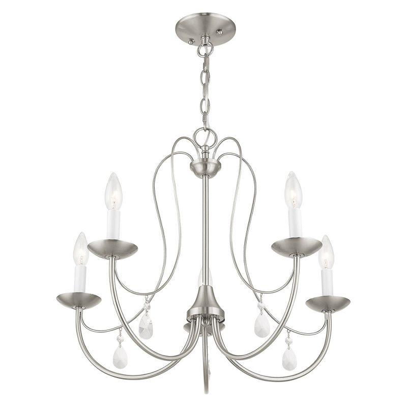 Livex Lighting Mirabella 5 - Light Chandelier in  Brushed Nickel