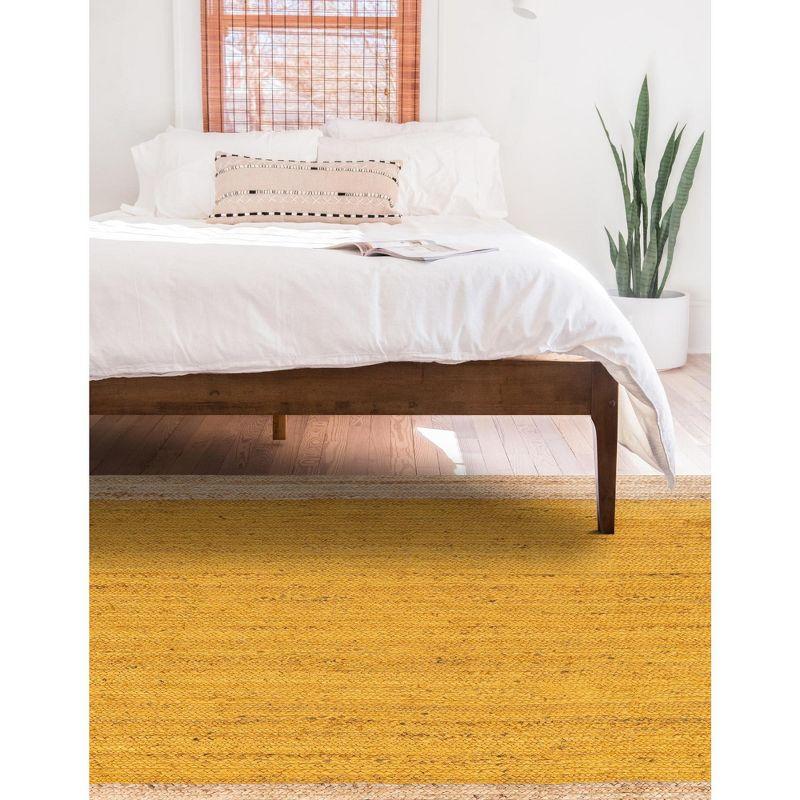 Unique Loom 6' 1 x 9' 0 Goa Braided Jute Rectangle Area Rug