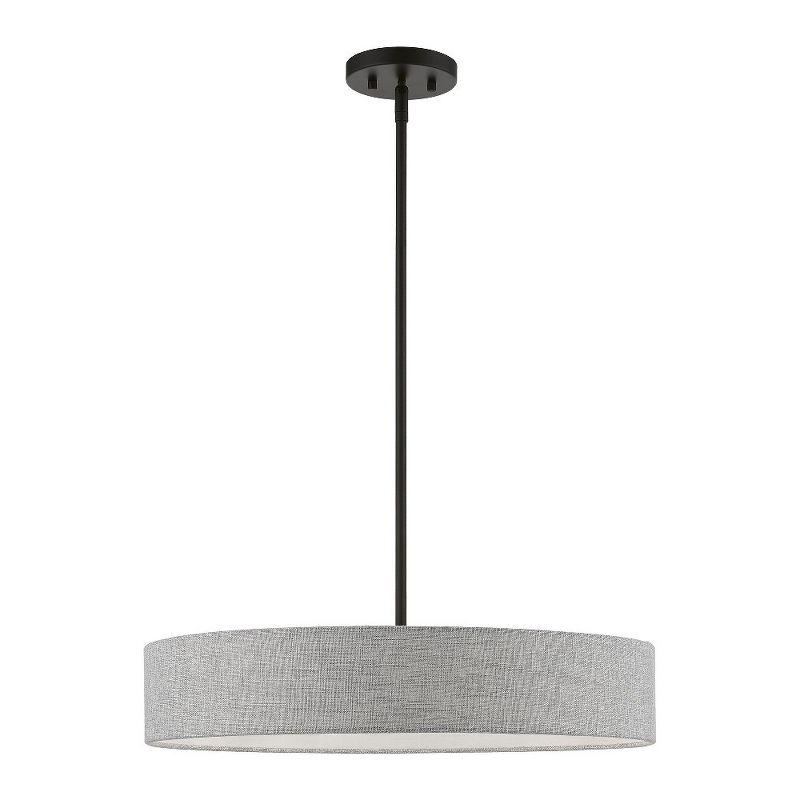 Livex Lighting Elmhurst 4 - Light Pendant in  Black