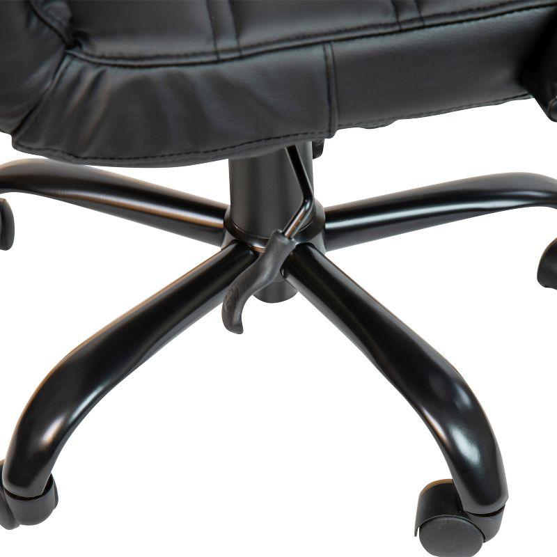 Whitney Ergonomic Upholstered Mid-Back Swivel Office Chair by Flash Furniture