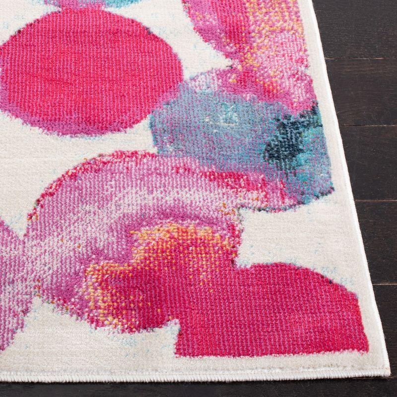 Lillian LLN377 Power Loomed Area Rug - Rose/Light Blue - 8'x10' - Safavieh