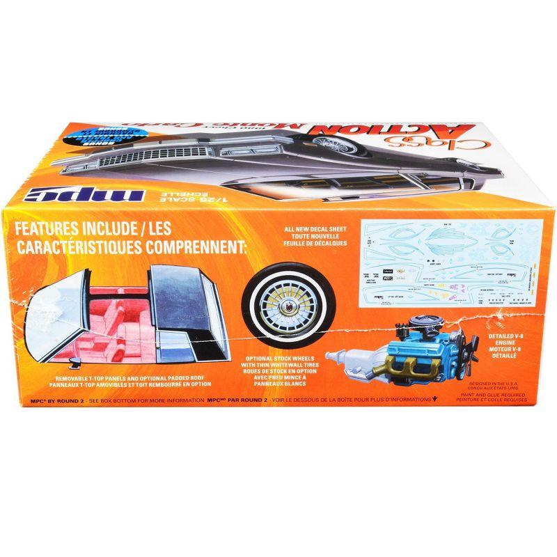 Skill 2 Model Kit 1980 Chevrolet Monte Carlo "Class Action" with Motorcycle and Trailer (Skill 2) 1/25 Scale Model Car by MPC