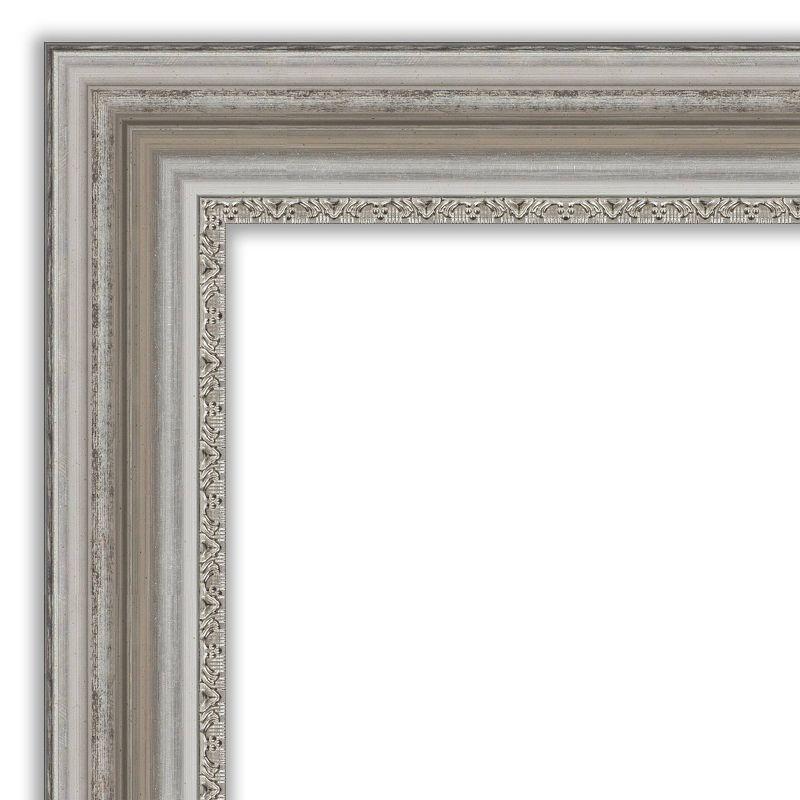 24" x 30" Non-Beveled Parlor Bathroom Wall Mirror Silver - Amanti Art: Rectangle Vanity, Polystyrene Frame, Wall Mounted