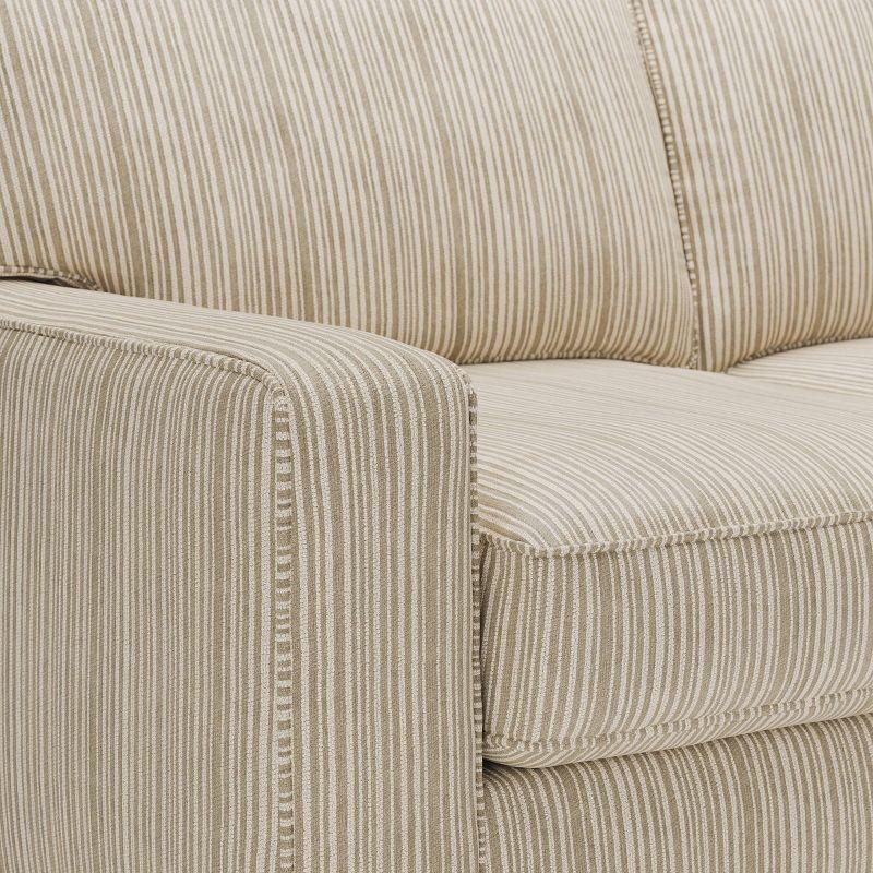 Serta Palisades 73" Track Arm Sofa, Easy Care Fabric, Soft Pillow Back, Pocket Coil Seat Cushions