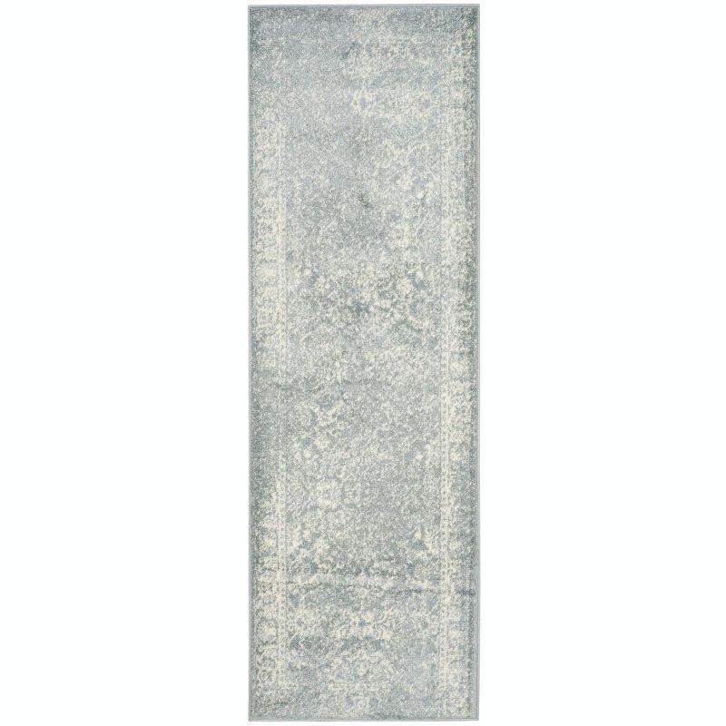 Adirondack ADR109 Machine Made Indoor Runner - Slate/Ivory - 2'-1"x6' - Safavieh