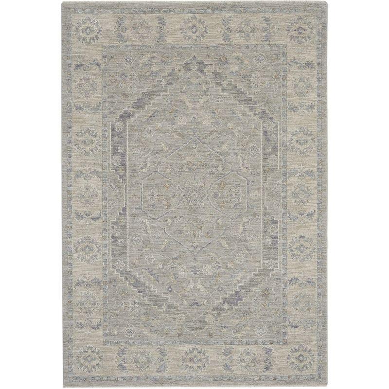 Nourison Asher ASR02 Indoor only Area Rug - Grey 5'3" x 7'8"