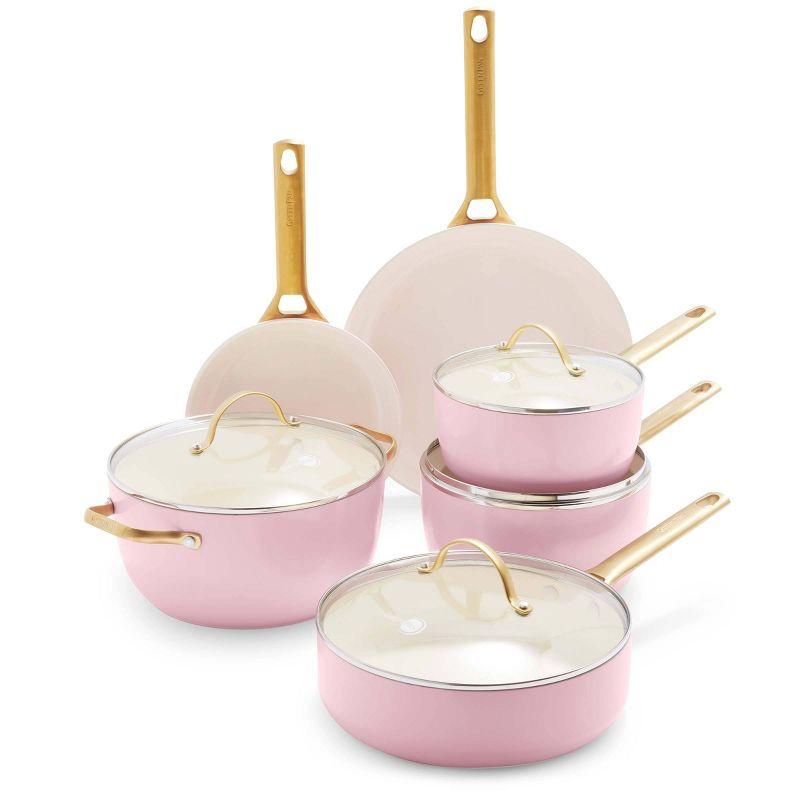 GreenPan Reserve Hard Anodized Healthy Ceramic Nonstick 10 Piece Cookware Set