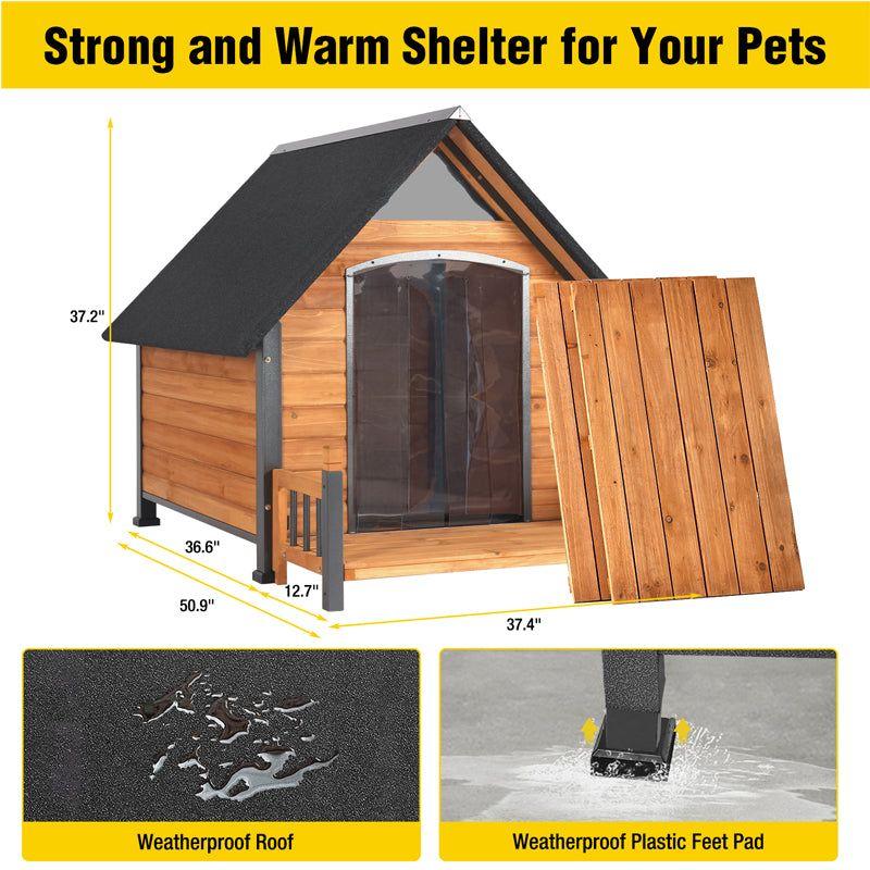 Aivituvin Wood Insulated Dog House