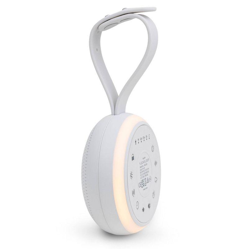 Yogasleep Hushh+ White Rechargeable Travel Sound Machine with Night Light