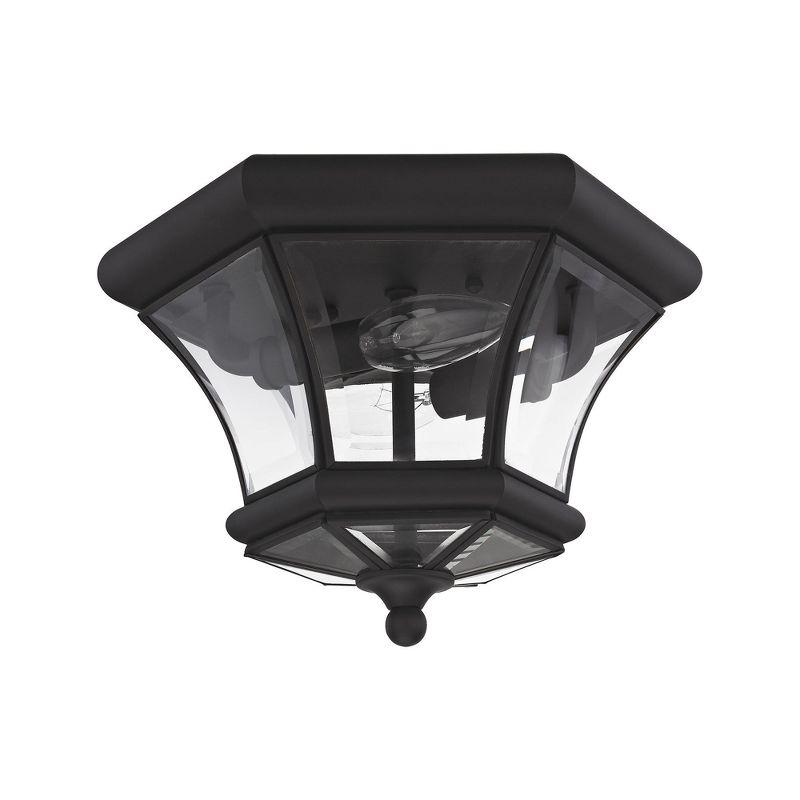 Livex Lighting Monterey/Georgetown 2 - Light Flush Mount in  Black
