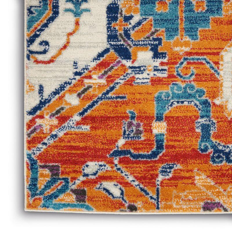 Nourison Passion Floral Geometric Indoor Rug Multicolor 3'9" x 5'9"