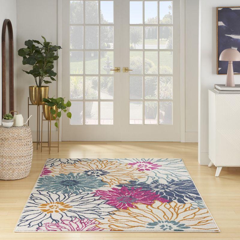 Nourison Passion Bohemian Transitional Floral Indoor Area Rug Ivory/Multi 8' x 10'