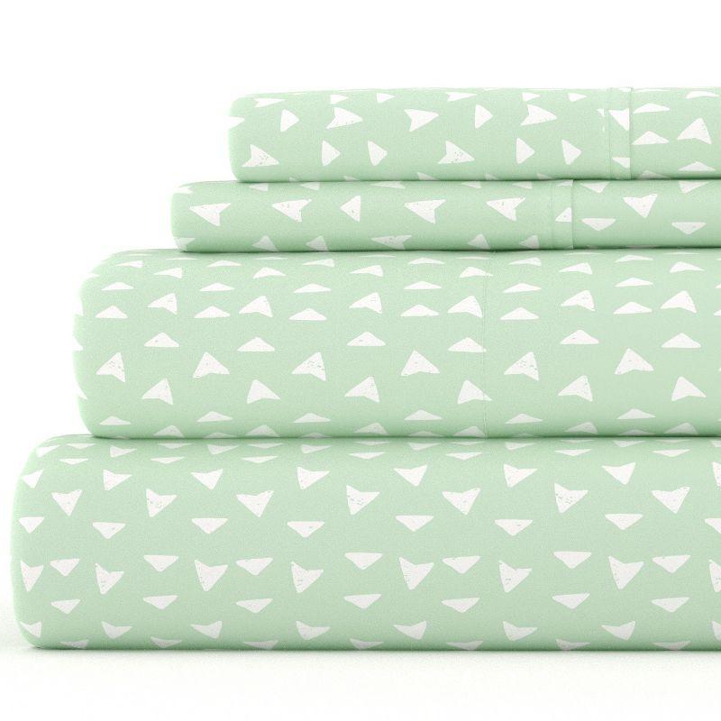 Printed Patterns 4PC Sheet Set - Extra Soft - Becky Cameron, Urban Arrows Jade, Queen