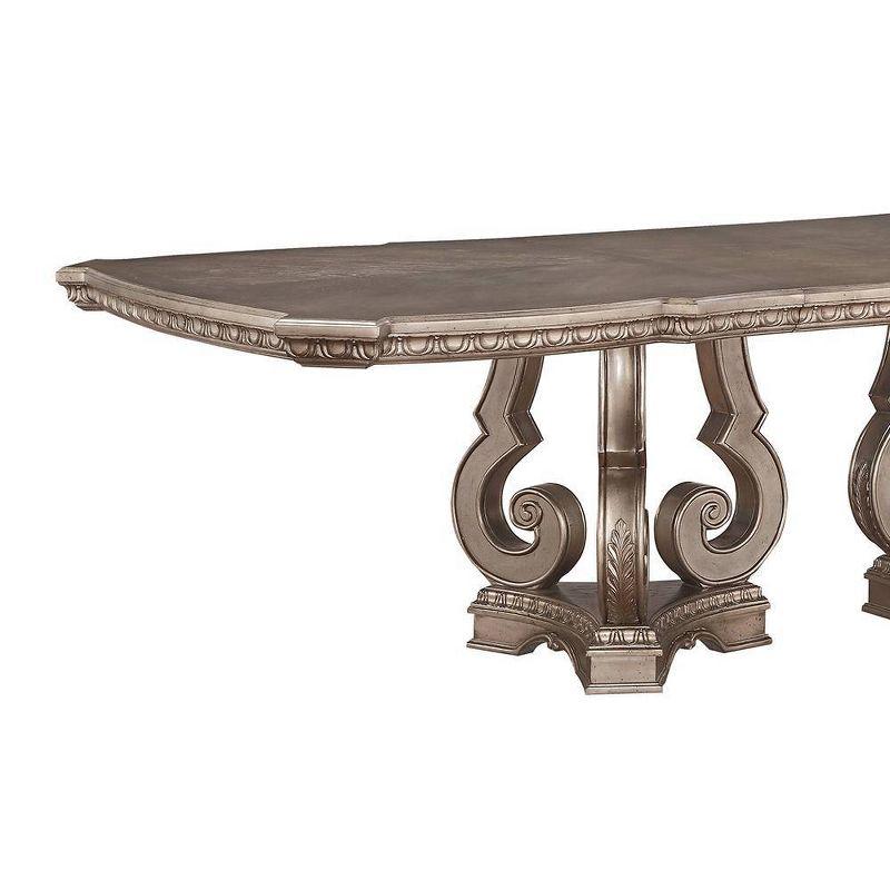 Northville 76~112" Dining Tables Antique Silver - Acme Furniture