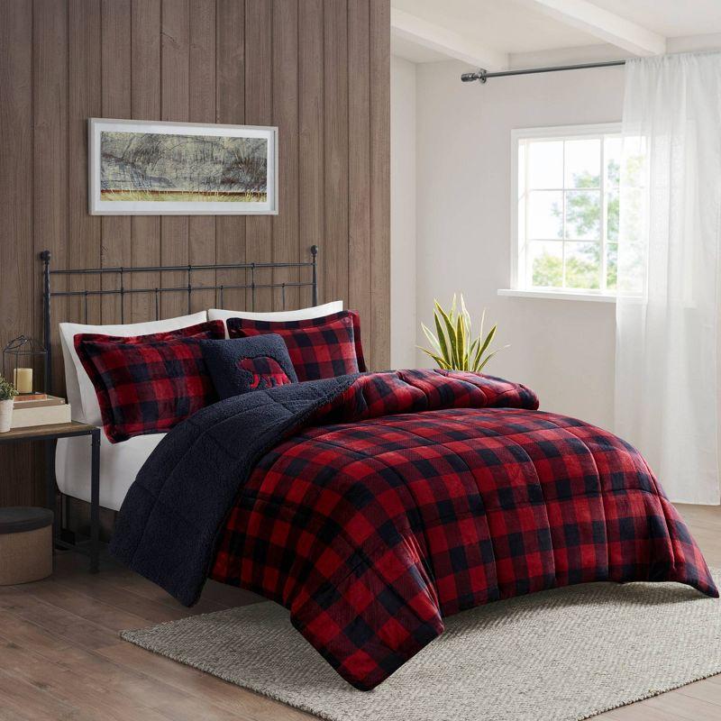 Woolrich Alton Plush to Sherpa Down Alternative Comforter Set