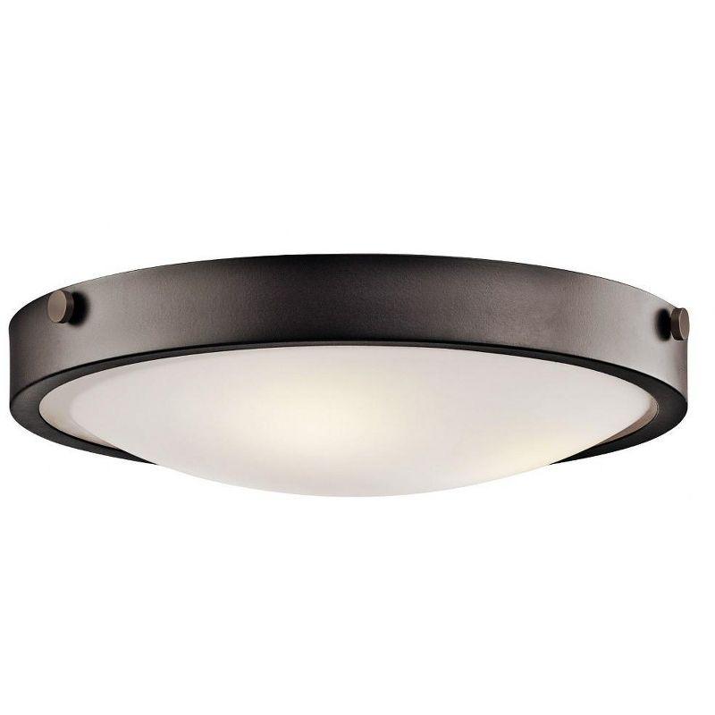 Lytham™ 3 Light Flush Mount Brushed Nickel