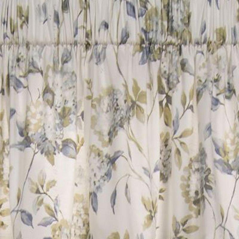 Abigail Off-White Floral Cotton Blend Tailored Valance