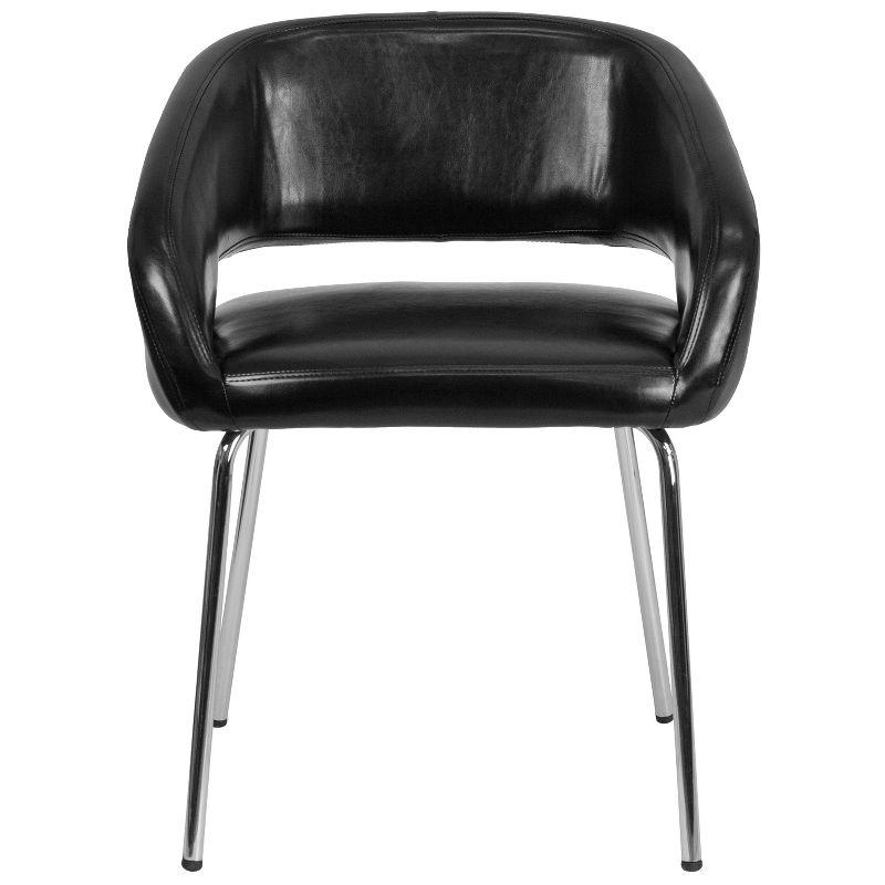 Flash Furniture Fusion Series Contemporary LeatherSoft Side Reception Chair with Chrome Legs