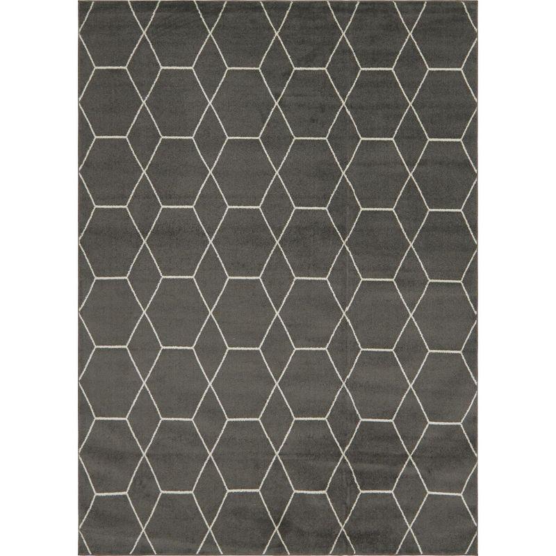 Unique Loom Trellis Frieze Geometric Area Rug