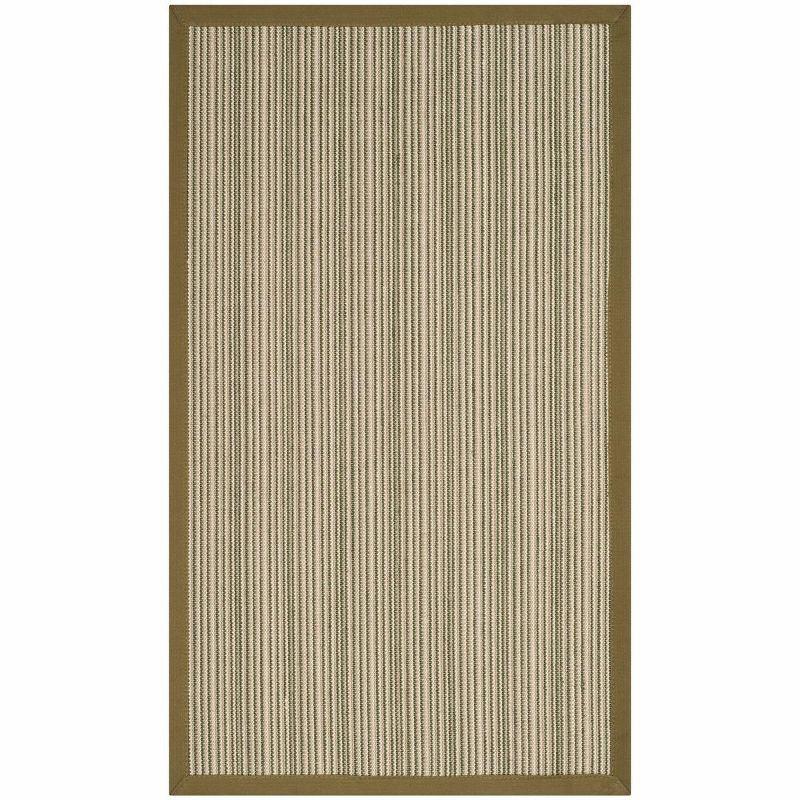 Handmade Red and Beige Cotton Striped Area Rug 3' x 5'