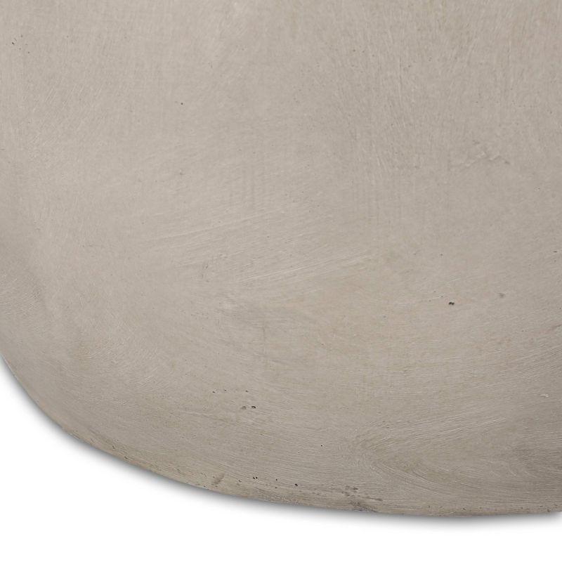 Christopher Knight Home Edmonton Patio Stone Side Table Light Gray