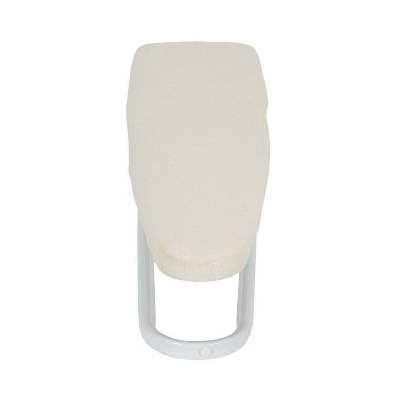 Household Essentials Accessory Sleeve Ironing Board Natural Cotton Cover: Portable Small Tabletop, Beige