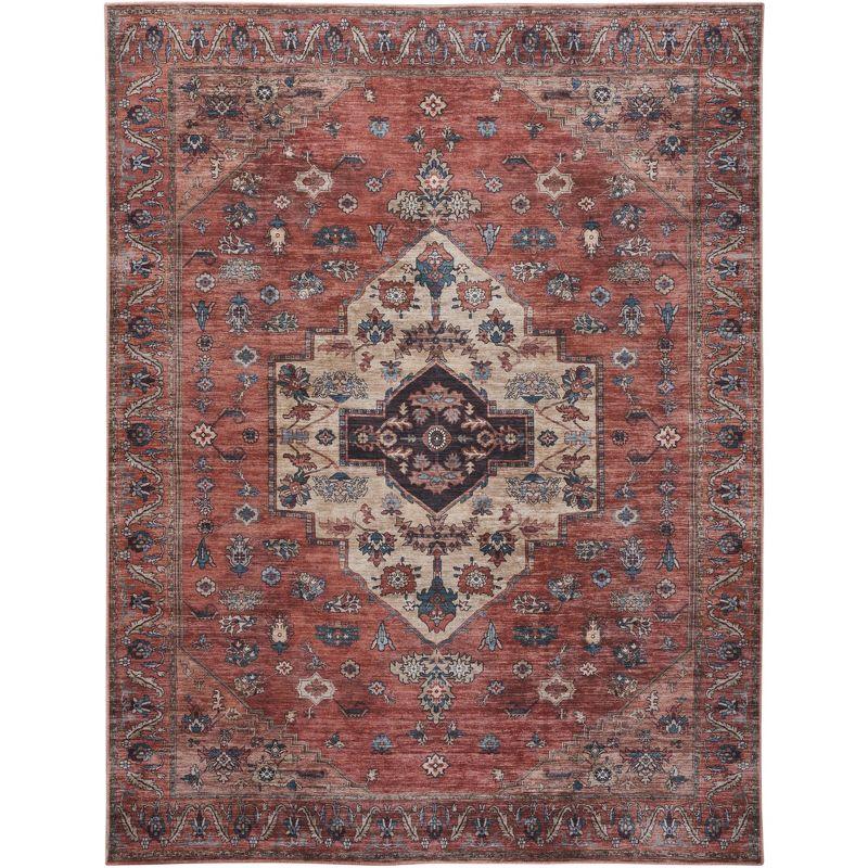 Nourison Washable Brilliance Medallion Indoor Rug