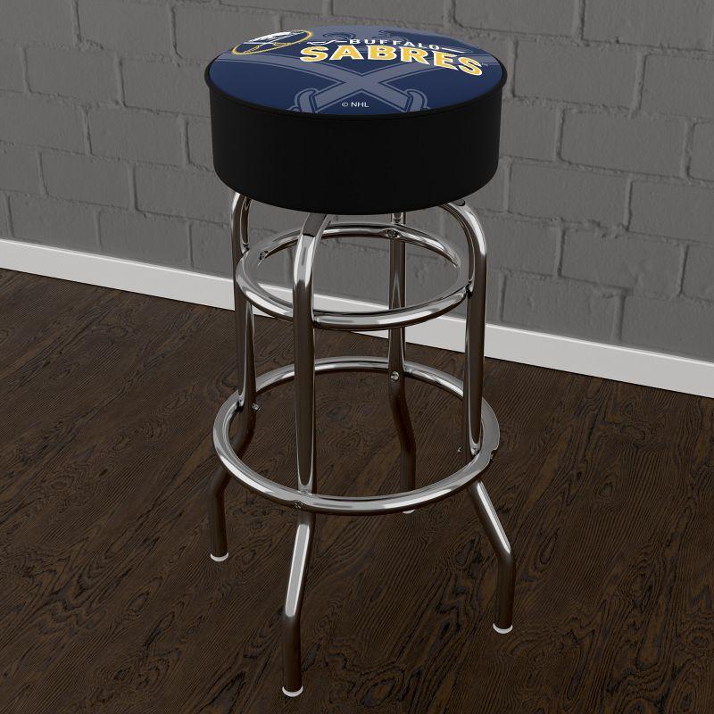 Buffalo Sabres NHL Chrome Swivel Bar Stool