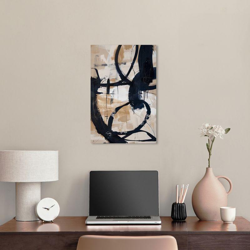 Art Remedy Flowing II Abstract Shapes Wall Art, 16" x 24", Gallery Wrapped