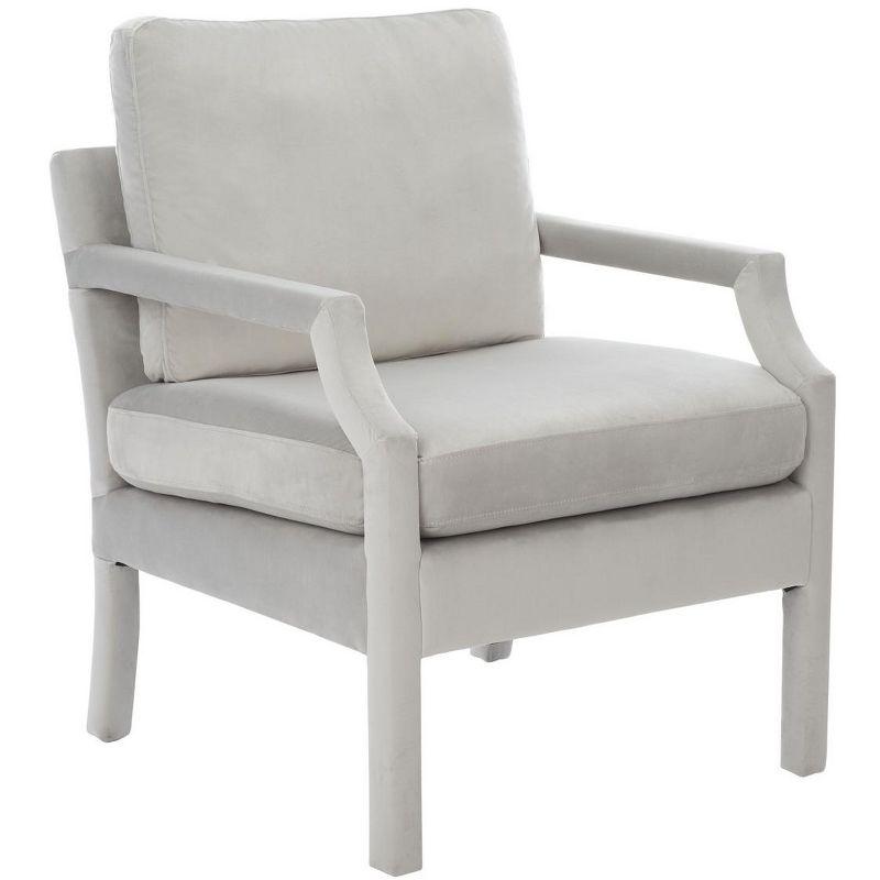 Genoa Upholstered Arm Chair - ACH4510 - Light Grey - Safavieh