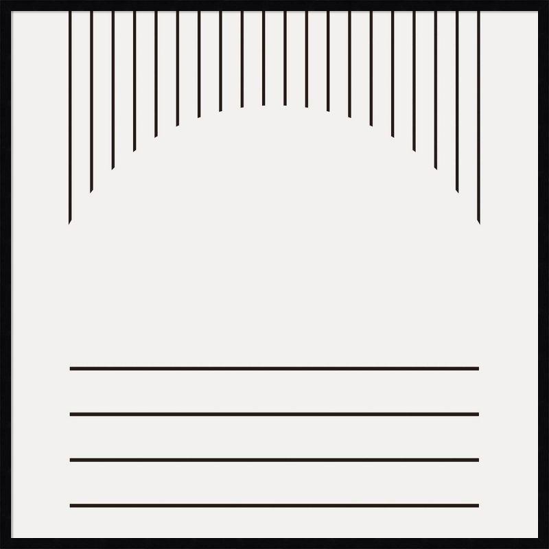 41" x 41" Modern Statement Stripes II by The Creative Bunch Studio Wood Framed Wall Art Print - Amanti Art: Contemporary Acrylic Lithograph