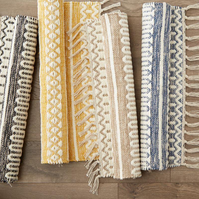 Design Imports Chenille Doodle Lines Rug - Stone - 2 X 3 Ft