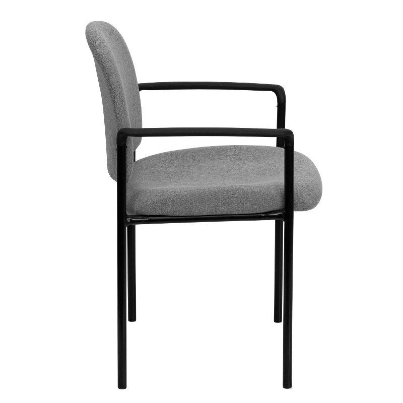 Prather Stackable Steel Ergonomic Side Reception Chair by Flash Furniture