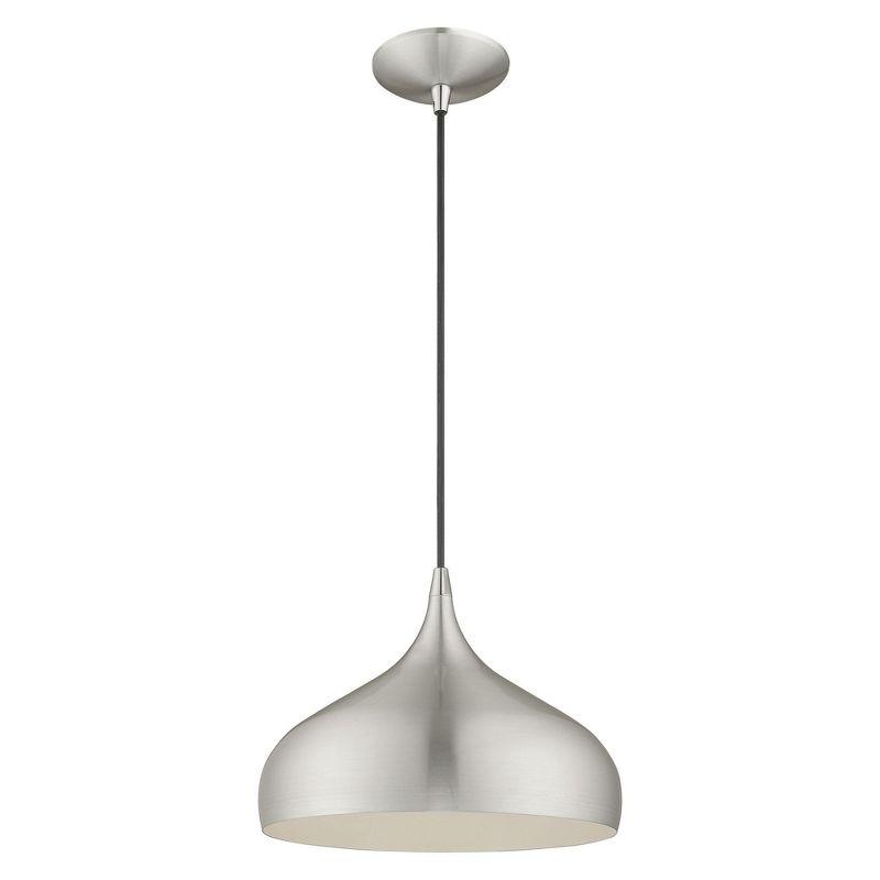 Livex Lighting Amador 1 - Light Pendant in  Brushed Aluminum
