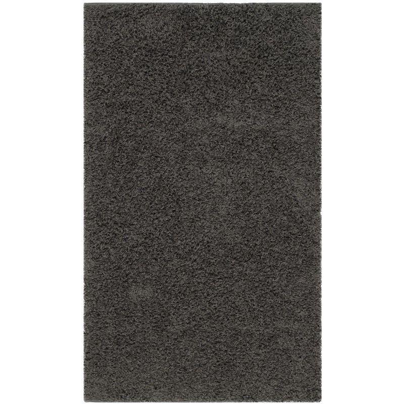 Athens Shag SGA119 Power Loomed Indoor Accent Rug - Dark Grey - 3'x5' - Safavieh