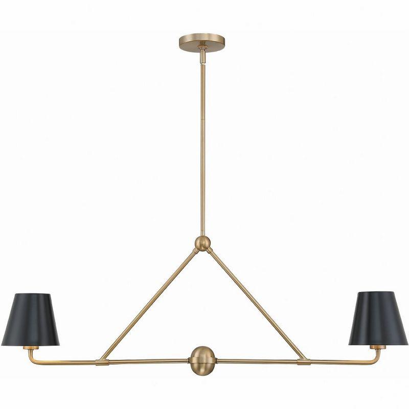 Crystorama Lighting Xavier 2 - Light Chandelier in  Vibrant Gold