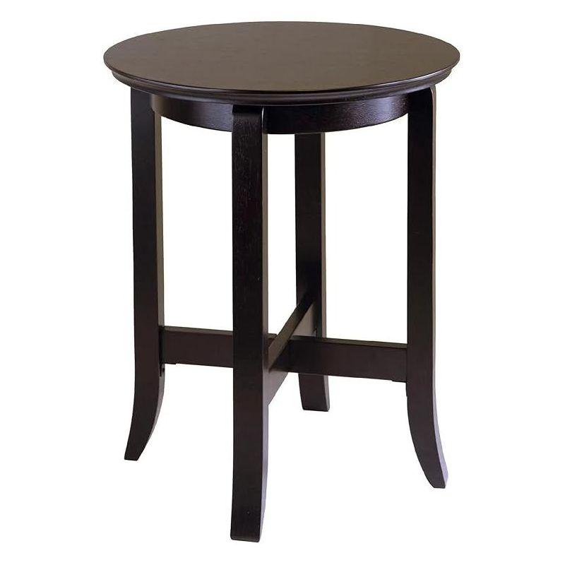 Winsome Toby Round Accent End Table Espresso