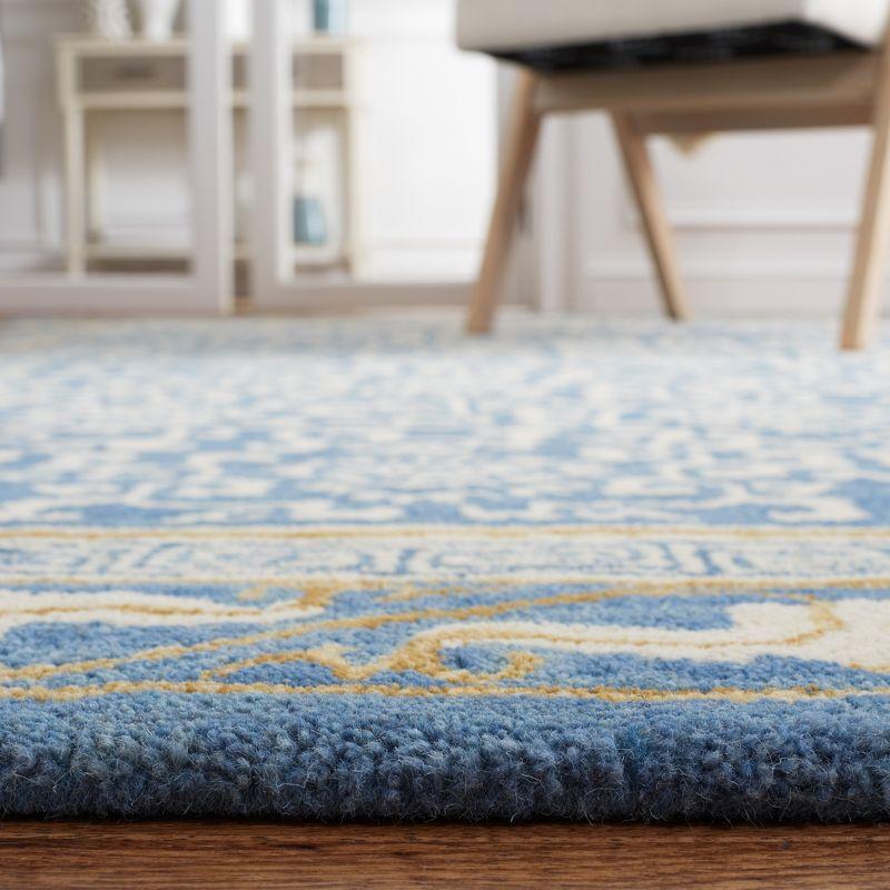 Antiquity AT860 Hand Tufted Indoor Accent Rug - Blue/Ivory - 3'x5' - Safavieh