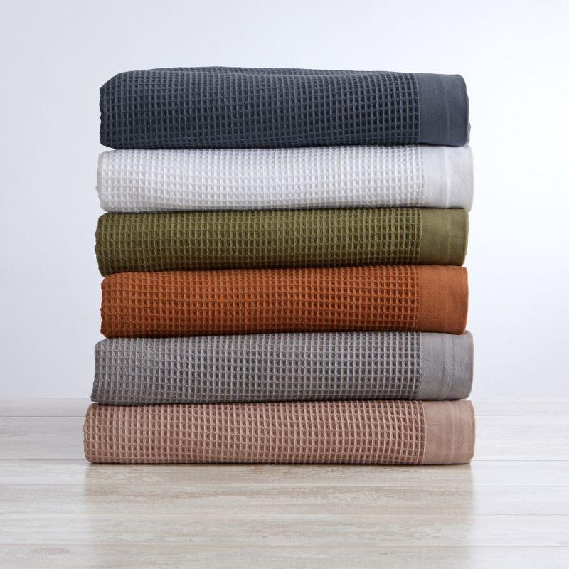 100% Cotton Lightweight Waffle Weave Summer Blanket