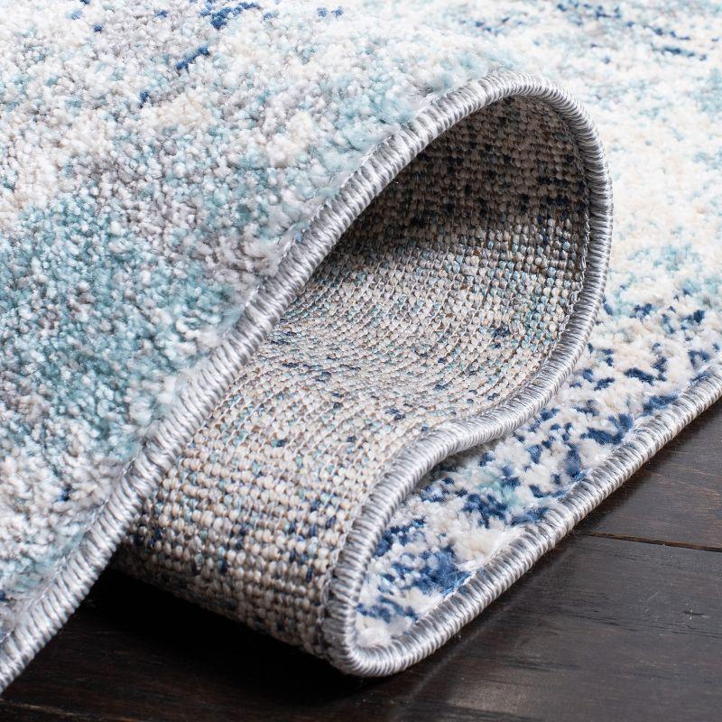 Aston ASN710 Power Loomed Accent Rug - Ivory/Blue - 3'x5' - Safavieh.