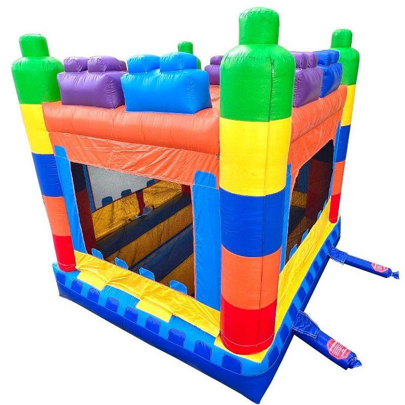 Pogo Bounce House Crossover Kids Inflatable Bounce House, No Blower