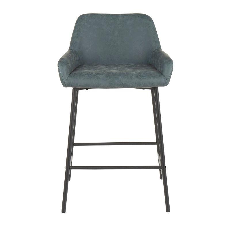 Greely Upholstered Counter Stool with Metal Frame