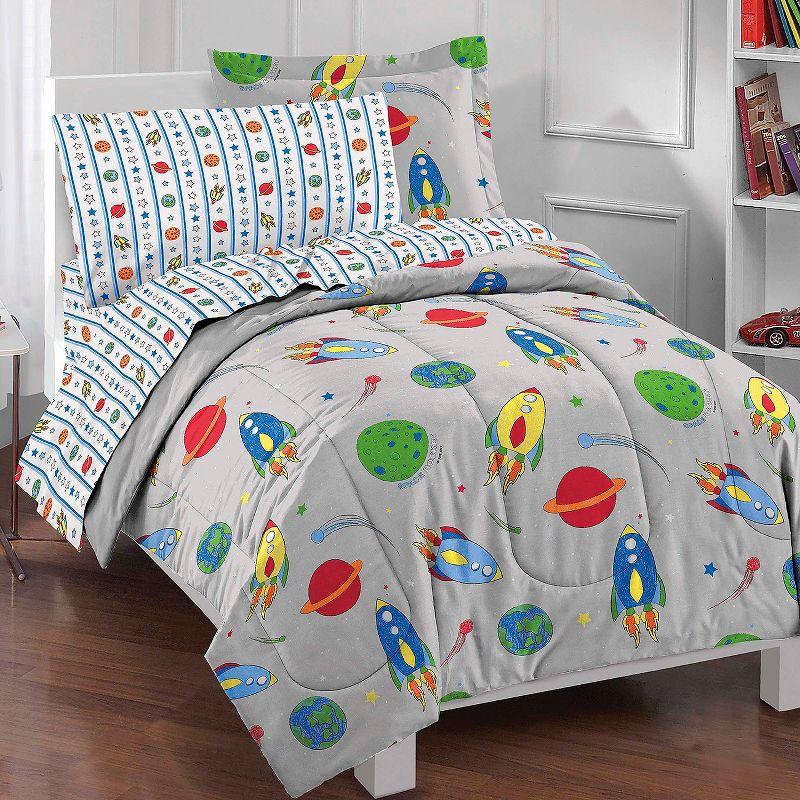 Space Rocket 5 - Piece Comforter Set