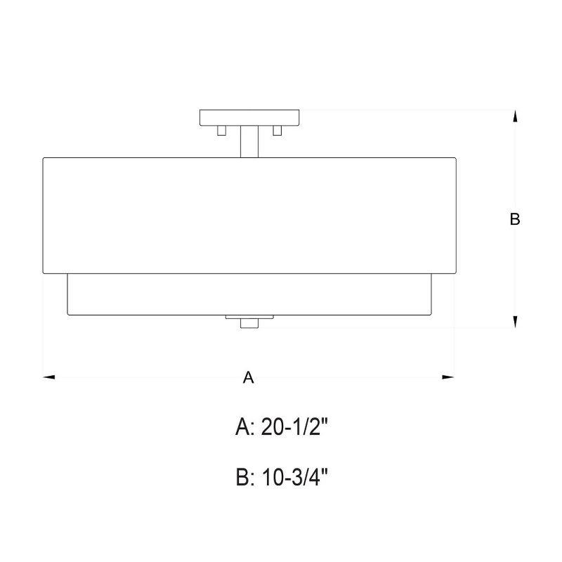 Vaxcel Burnaby 4 - Light Flush Mount in  Matte Brass